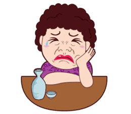 Funny madam Sticker of Japan,Osaka.PART2 sticker #10161129