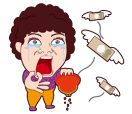 Funny madam Sticker of Japan,Osaka.PART2 sticker #10161130