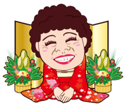 Funny madam Sticker of Japan,Osaka.PART2 sticker #10161131