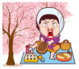 Funny madam Sticker of Japan,Osaka.PART2 sticker #10161132