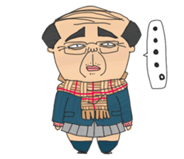 middle age high school student 2 sticker #10161536