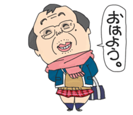 middle age high school student 2 sticker #10161539