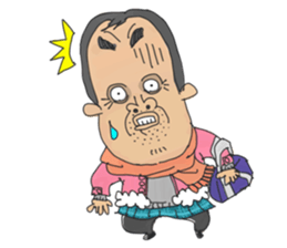 middle age high school student 2 sticker #10161540