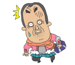 middle age high school student 2 sticker #10161540