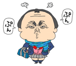 middle age high school student 2 sticker #10161541