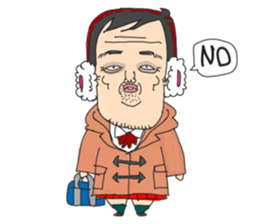 middle age high school student 2 sticker #10161544