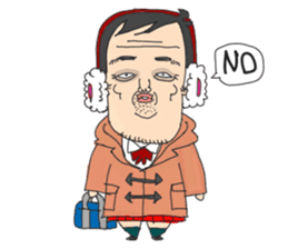 middle age high school student 2 sticker #10161544