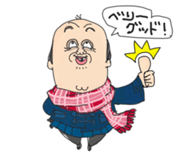 middle age high school student 2 sticker #10161545