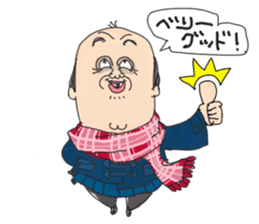 middle age high school student 2 sticker #10161545