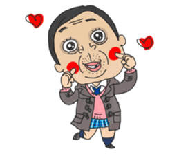 middle age high school student 2 sticker #10161546