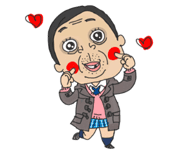 middle age high school student 2 sticker #10161546