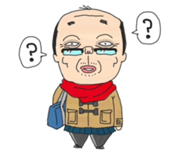 middle age high school student 2 sticker #10161547