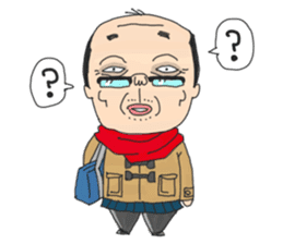 middle age high school student 2 sticker #10161547