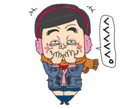 middle age high school student 2 sticker #10161548