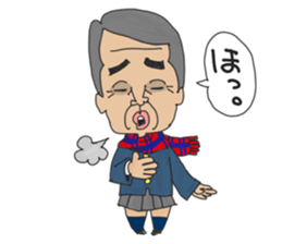 middle age high school student 2 sticker #10161554