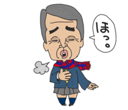 middle age high school student 2 sticker #10161554