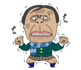 middle age high school student 2 sticker #10161555