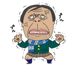 middle age high school student 2 sticker #10161555