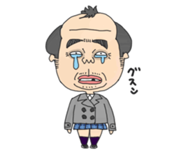 middle age high school student 2 sticker #10161561