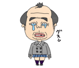 middle age high school student 2 sticker #10161561