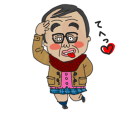 middle age high school student 2 sticker #10161562