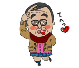 middle age high school student 2 sticker #10161562