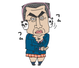 middle age high school student 2 sticker #10161567