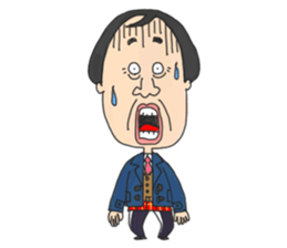 middle age high school student 2 sticker #10161571