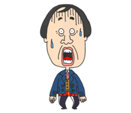 middle age high school student 2 sticker #10161571