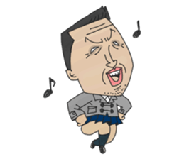 middle age high school student 2 sticker #10161575