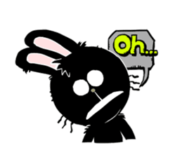 Fun skater Rabbit sticker #10162425