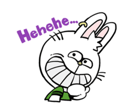 Fun skater Rabbit sticker #10162442