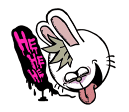 Fun skater Rabbit sticker #10162444