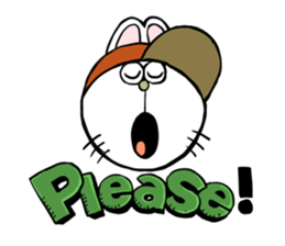 Fun skater Rabbit sticker #10162451