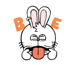 Fun skater Rabbit sticker #10162453