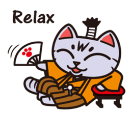 Sue of a tabby cat English version sticker #10162953