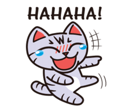 Sue of a tabby cat English version sticker #10162957