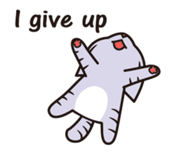 Sue of a tabby cat English version sticker #10162958