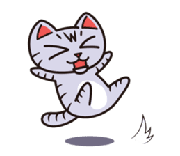 Sue of a tabby cat English version sticker #10162961