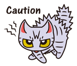 Sue of a tabby cat English version sticker #10162966
