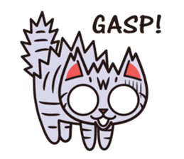 Sue of a tabby cat English version sticker #10162967