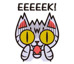 Sue of a tabby cat English version sticker #10162968