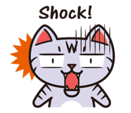 Sue of a tabby cat English version sticker #10162969