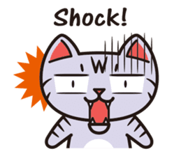 Sue of a tabby cat English version sticker #10162969