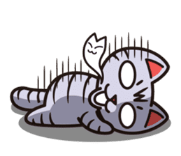 Sue of a tabby cat English version sticker #10162972