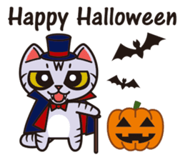 Sue of a tabby cat English version sticker #10162973