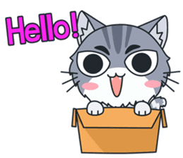 C-A-T : Silver Cat sticker #10163216