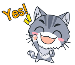 C-A-T : Silver Cat sticker #10163217