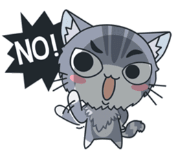 C-A-T : Silver Cat sticker #10163218
