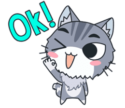 C-A-T : Silver Cat sticker #10163219